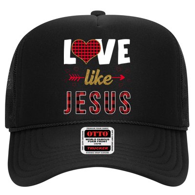 Love Like Jesus Cute Leopard Trucker Hat
