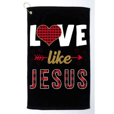 Love Like Jesus Cute Leopard Golf Towel