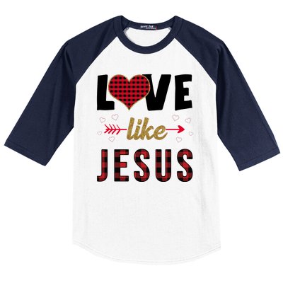 Love Like Jesus Cute Leopard Baseball Sleeve Shirt