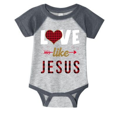 Love Like Jesus Cute Leopard Infant Baby Jersey Bodysuit