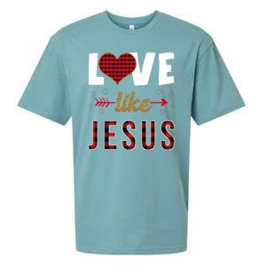 Love Like Jesus Cute Leopard Sueded Cloud Jersey T-Shirt