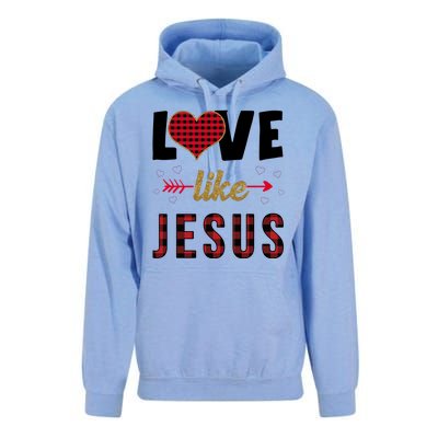 Love Like Jesus Cute Leopard Unisex Surf Hoodie