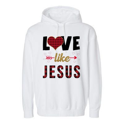 Love Like Jesus Cute Leopard Garment-Dyed Fleece Hoodie