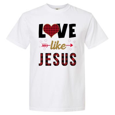 Love Like Jesus Cute Leopard Garment-Dyed Heavyweight T-Shirt