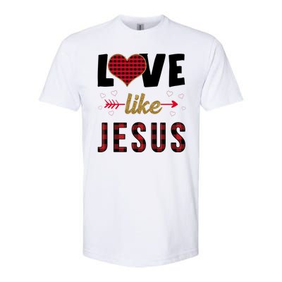 Love Like Jesus Cute Leopard Softstyle CVC T-Shirt