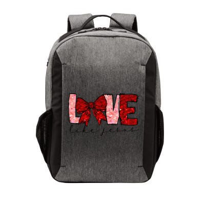 Love Like Jesus Coquette Bow Valentine Vector Backpack