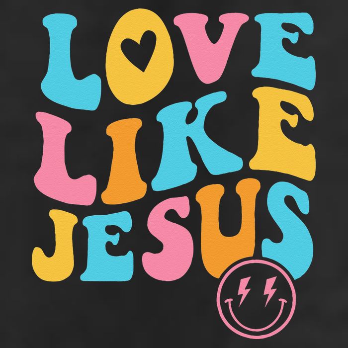 Love Like Jesus 7 Panel Mesh Trucker Snapback Hat
