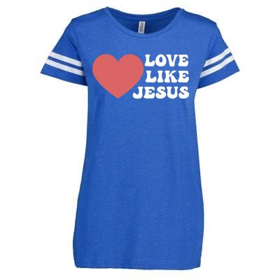 Love Like Jesus Hoodie Christian Love Like Jesus Hoodies Enza Ladies Jersey Football T-Shirt