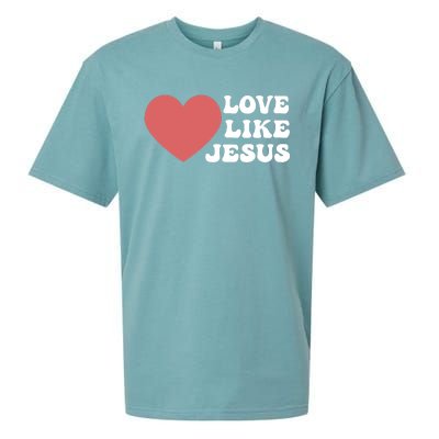 Love Like Jesus Hoodie Christian Love Like Jesus Hoodies Sueded Cloud Jersey T-Shirt