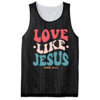 Love Like Jesus Religious God Hoodie With Words On Back Mesh Reversible Basketball Jersey Tank