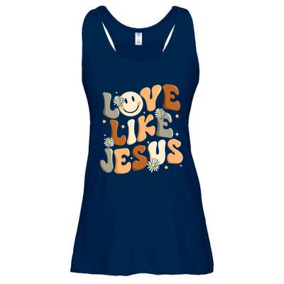 Love Like Jesus Religious God Christian Ladies Essential Flowy Tank