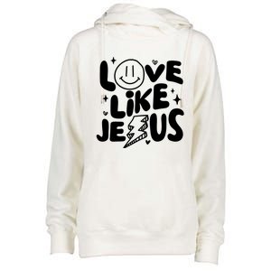 Love Like Jesus Christian Church Womens Funnel Neck Pullover Hood