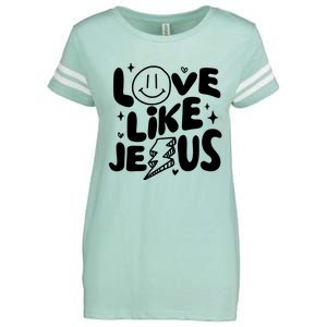 Love Like Jesus Christian Church Enza Ladies Jersey Football T-Shirt