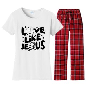 Love Like Jesus Christian Church Women's Flannel Pajama Set