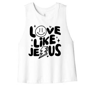 Love Like Jesus Christian Church Women's Racerback Cropped Tank