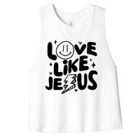 Love Like Jesus Christian Church Women's Racerback Cropped Tank