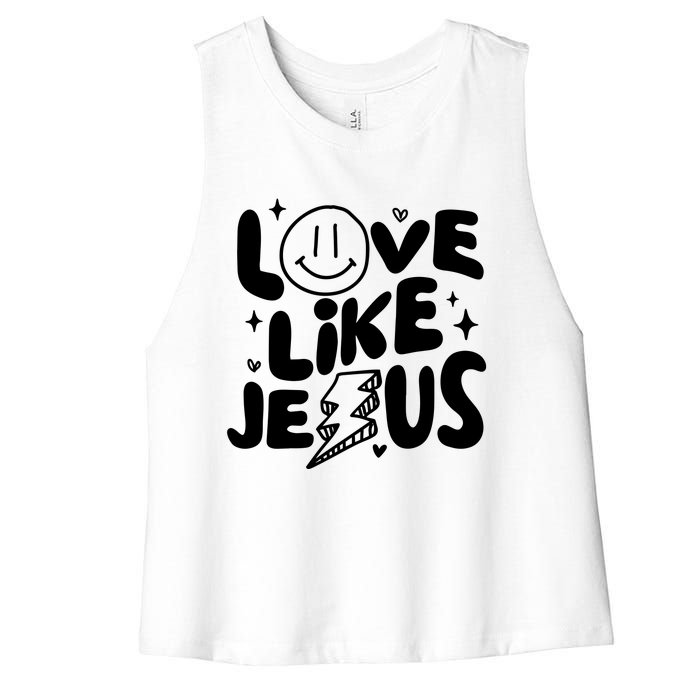 Love Like Jesus Christian Church Women's Racerback Cropped Tank