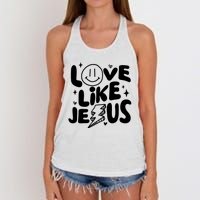 Love Like Jesus Christian Church Women's Knotted Racerback Tank