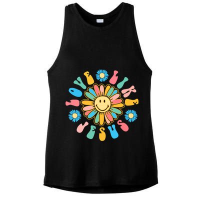 Love Like Jesus Religious God Funny Christian Ladies PosiCharge Tri-Blend Wicking Tank