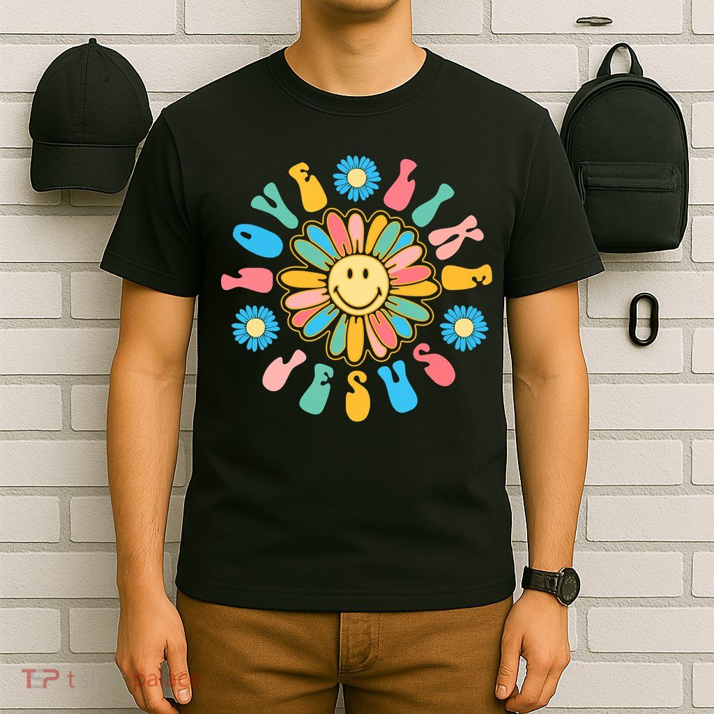 Love Like Jesus Religious God Funny Christian T-Shirt