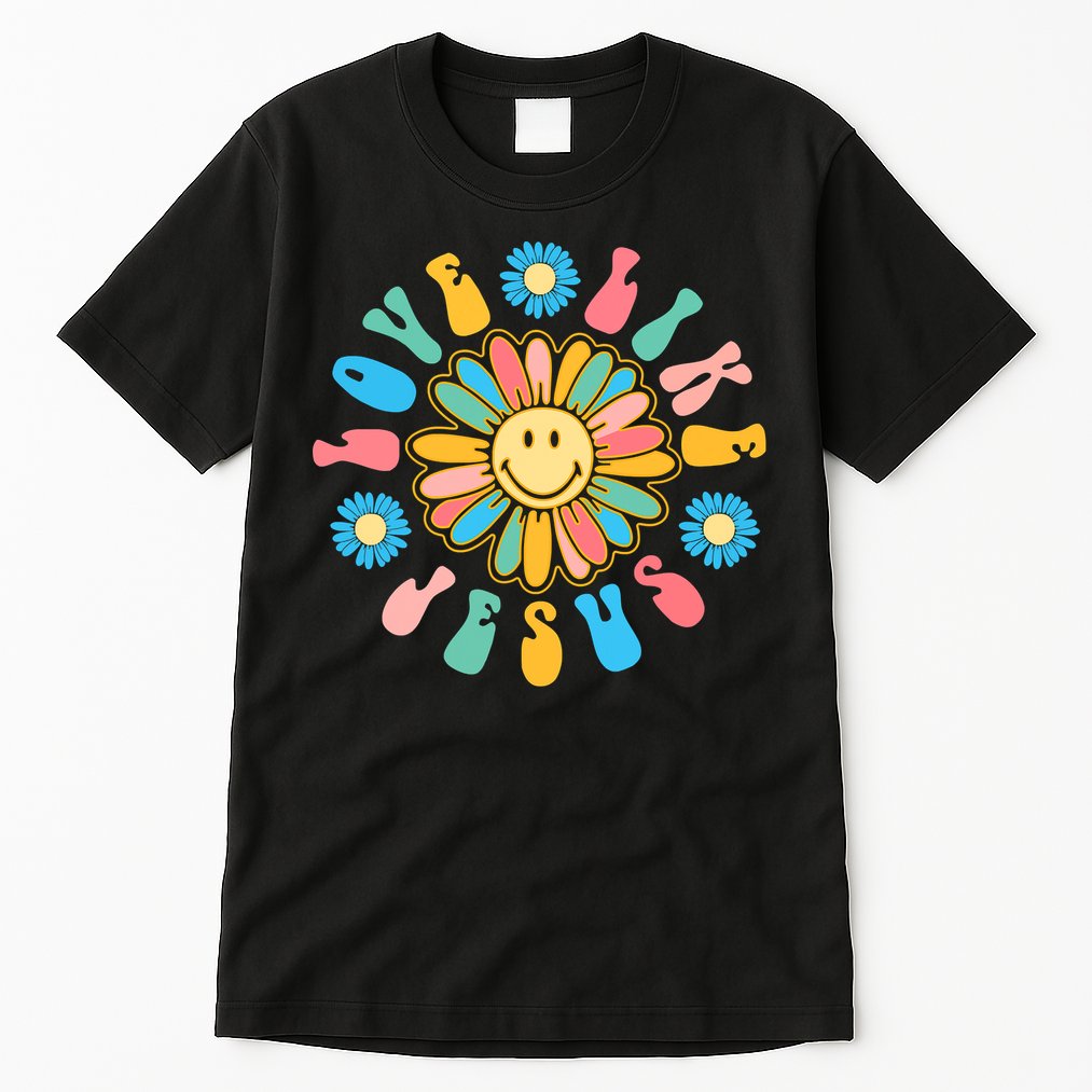 Love Like Jesus Religious God Funny Christian Tall T-Shirt