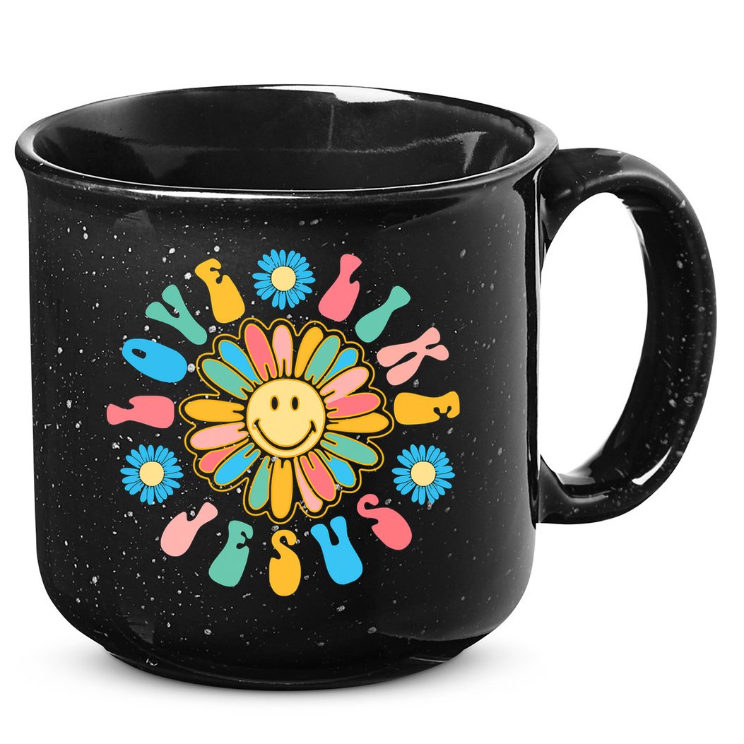 Love Like Jesus Religious God Funny Christian 15oz Campfire Ceramic Mug