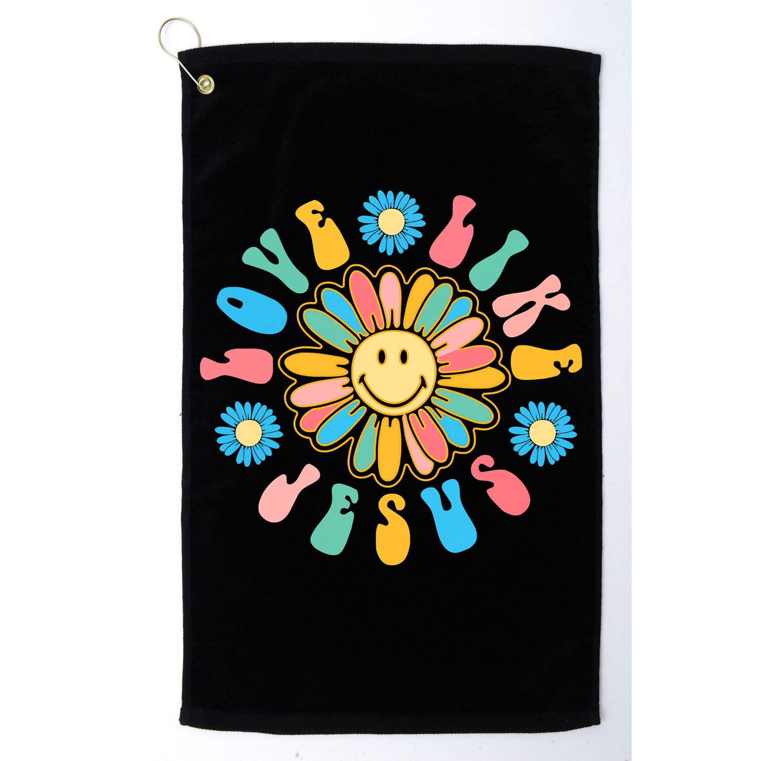 Love Like Jesus Religious God Funny Christian Golf Towel