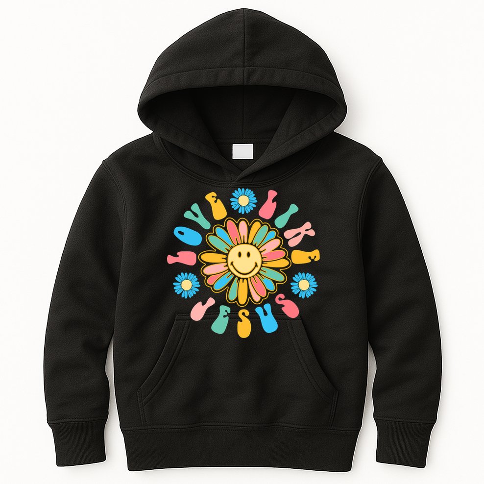 Love Like Jesus Religious God Funny Christian Kids Hoodie