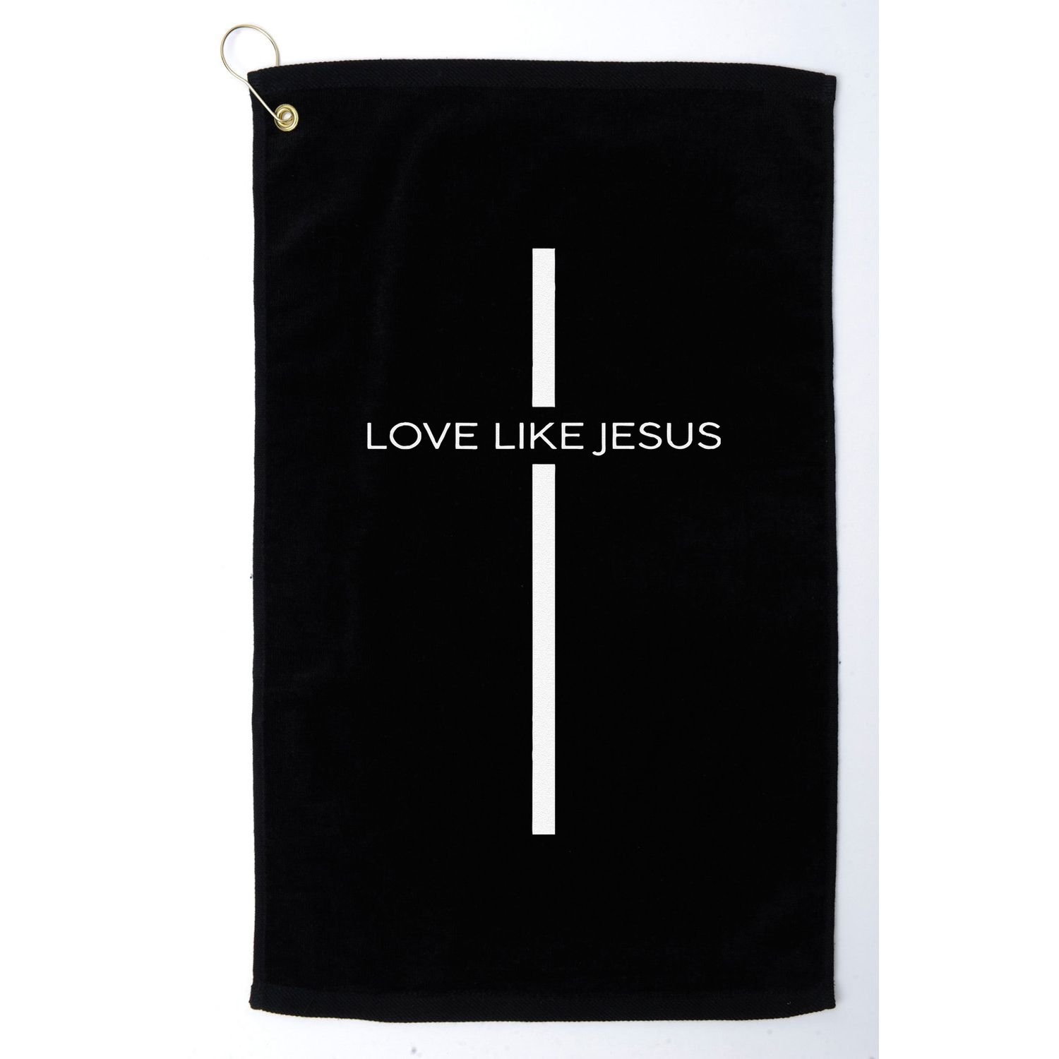 Love Like Jesus Cross Jesus Faith Christian Gifts Golf Towel
