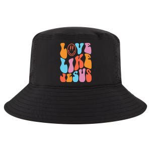 Love Like Jesus Smiley Face Aesthetic Funny Christian Cool Comfort Performance Bucket Hat