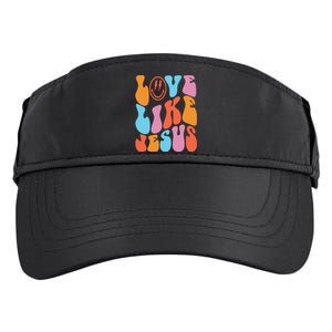 Love Like Jesus Smiley Face Aesthetic Funny Christian Adult Drive Performance Visor