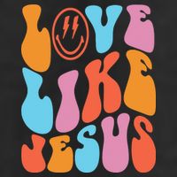 Love Like Jesus Smiley Face Aesthetic Funny Christian 11oz C Handle Ceramic Mug