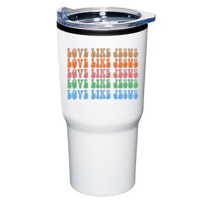 Love Like Jesus Colorful Retro Christianity Tumbler