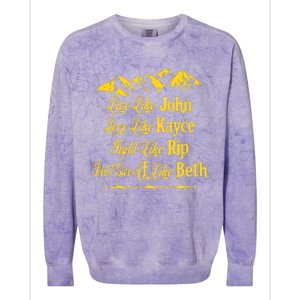 Live Like John Love Like Kayce Colorblast Crewneck Sweatshirt