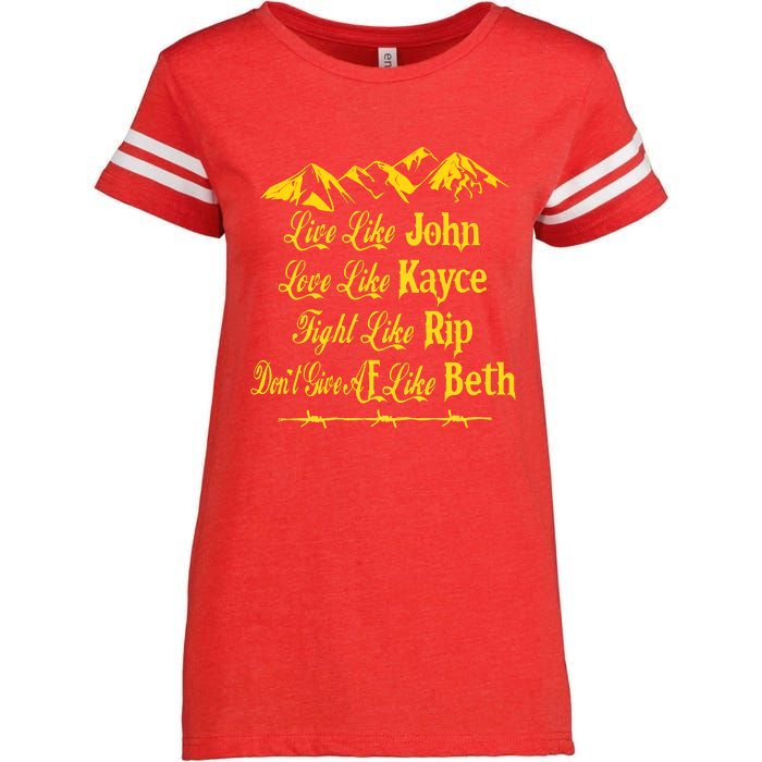 Live Like John Love Like Kayce Enza Ladies Jersey Football T-Shirt