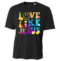 Love Like Jesus Tie Dye Faith Christian Jesus Cooling Performance Crew T-Shirt