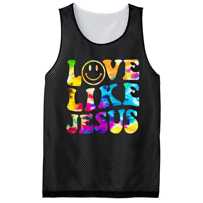 Love Like Jesus Tie Dye Faith Christian Jesus Mesh Reversible Basketball Jersey Tank