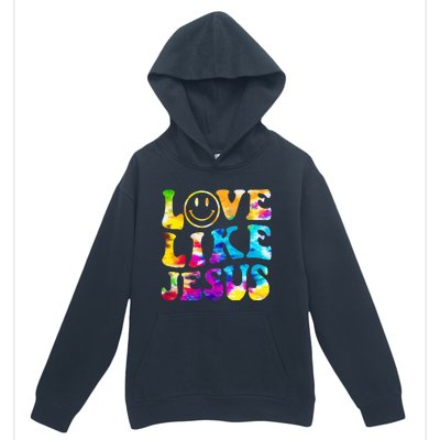 Love Like Jesus Tie Dye Faith Christian Jesus Urban Pullover Hoodie