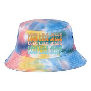 Love Like Jesus Retro Colorful Christian Tie Dye Newport Bucket Hat