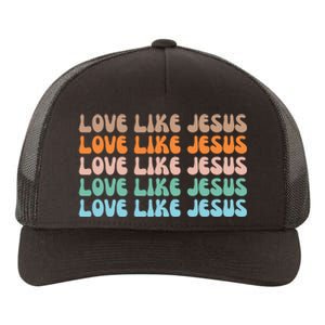 Love Like Jesus Retro Colorful Christian Yupoong Adult 5-Panel Trucker Hat