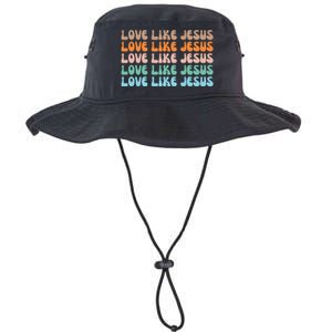 Love Like Jesus Retro Colorful Christian Legacy Cool Fit Booney Bucket Hat