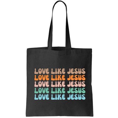 Love Like Jesus Retro Colorful Christian Bag