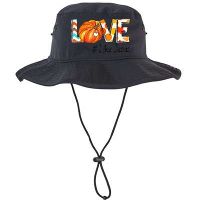 Love Like Jesus Fall For Jesus Pumpkin Thanksgiving Legacy Cool Fit Booney Bucket Hat