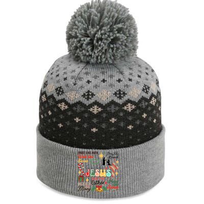 Love Like Jesus Christmas Let Us Adore Him The Baniff Cuffed Pom Beanie