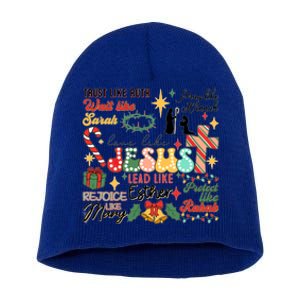 Love Like Jesus Christmas Let Us Adore Him Short Acrylic Beanie