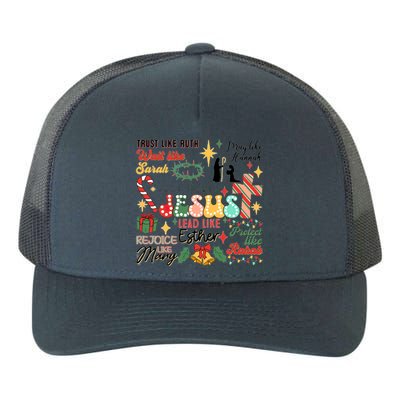 Love Like Jesus Christmas Let Us Adore Him Yupoong Adult 5-Panel Trucker Hat