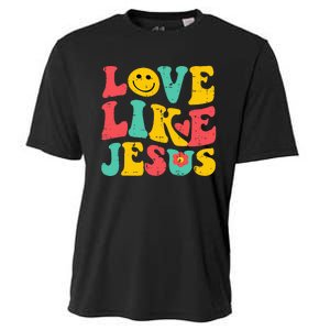 Love Like Jesus Retro God Religious Christian Cooling Performance Crew T-Shirt