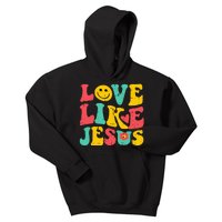 Love Like Jesus Retro God Religious Christian Kids Hoodie