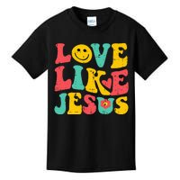 Love Like Jesus Retro God Religious Christian Kids T-Shirt