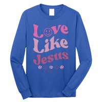 Love Like Jesus Religious God With Words On Back Long Sleeve Shirt